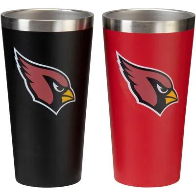 Lot de 2 couleurs de l'équipe Arizona Cardinals 16 oz. Ensemble de verres à pinte