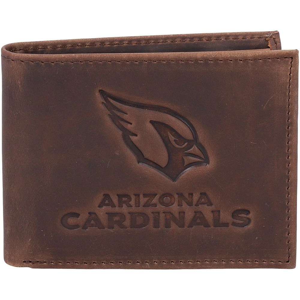 Lids Arizona Cardinals Bifold Leather Wallet - Brown