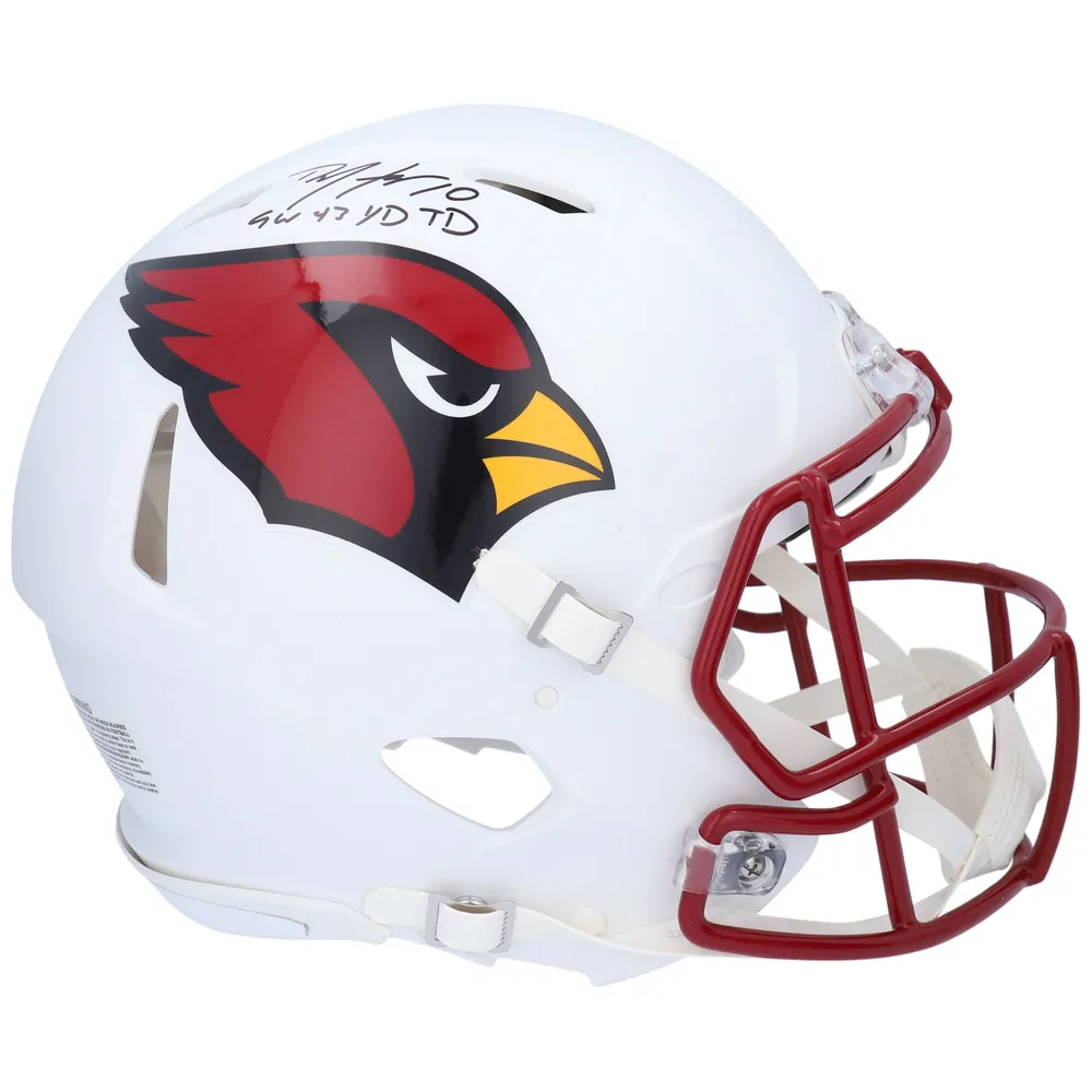 Lids DeAndre Hopkins Arizona Cardinals Fanatics Authentic Autographed  Riddell Flat White Alternate Speed Authentic Helmet with 'GW 43 YD TD'  Inscription - Limited Edition of 10