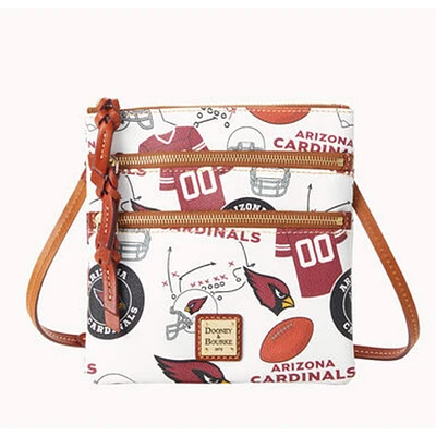 Dooney & Bourke Sac à main bandoulière à triple fermeture éclair Game Day des Arizona Cardinals