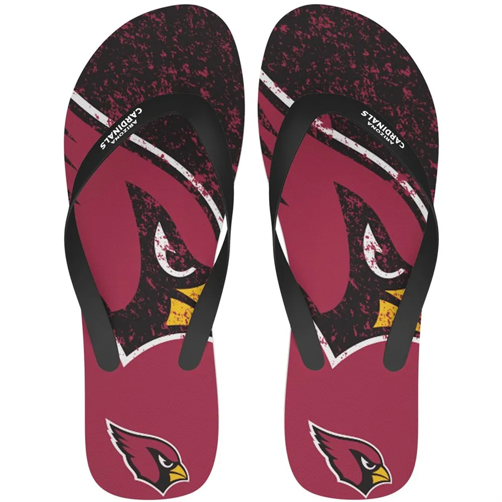 Arizona Cardinals FOCO Big Logo Flip-Flops