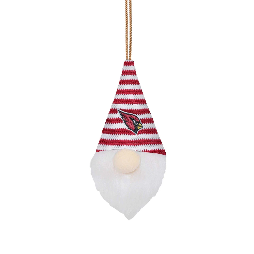 FOCO Arizona Cardinals Peluche Chapeau Rayé Gnome - Ornement