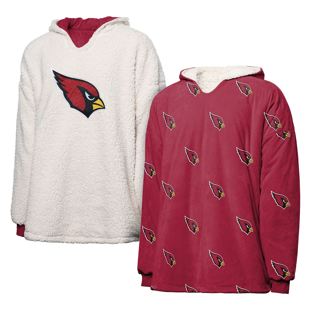 FOCO Arizona Cardinals Repeat Print Reversible Hoodeez