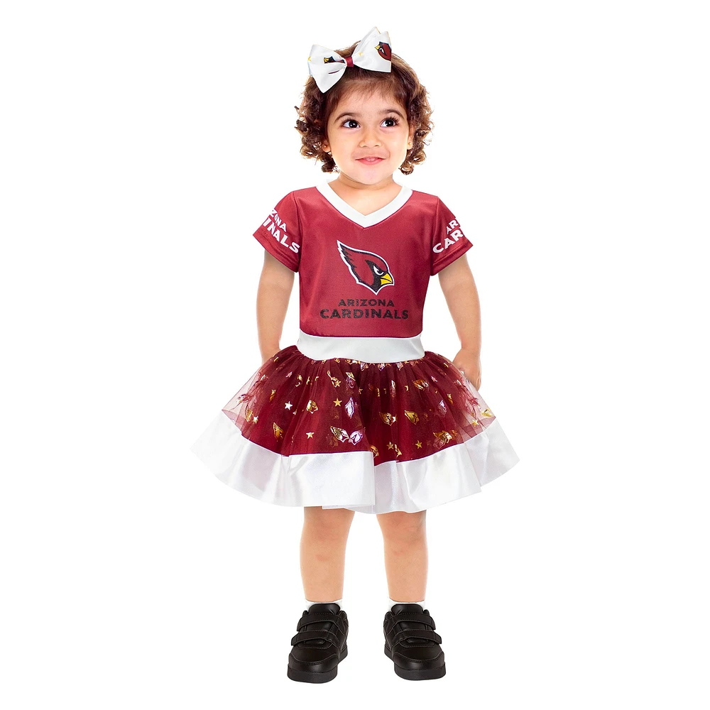 Déguisement enfant en bas âge Cardinal Arizona Cardinals Tutu Tailgate Game Day V-Neck Costume