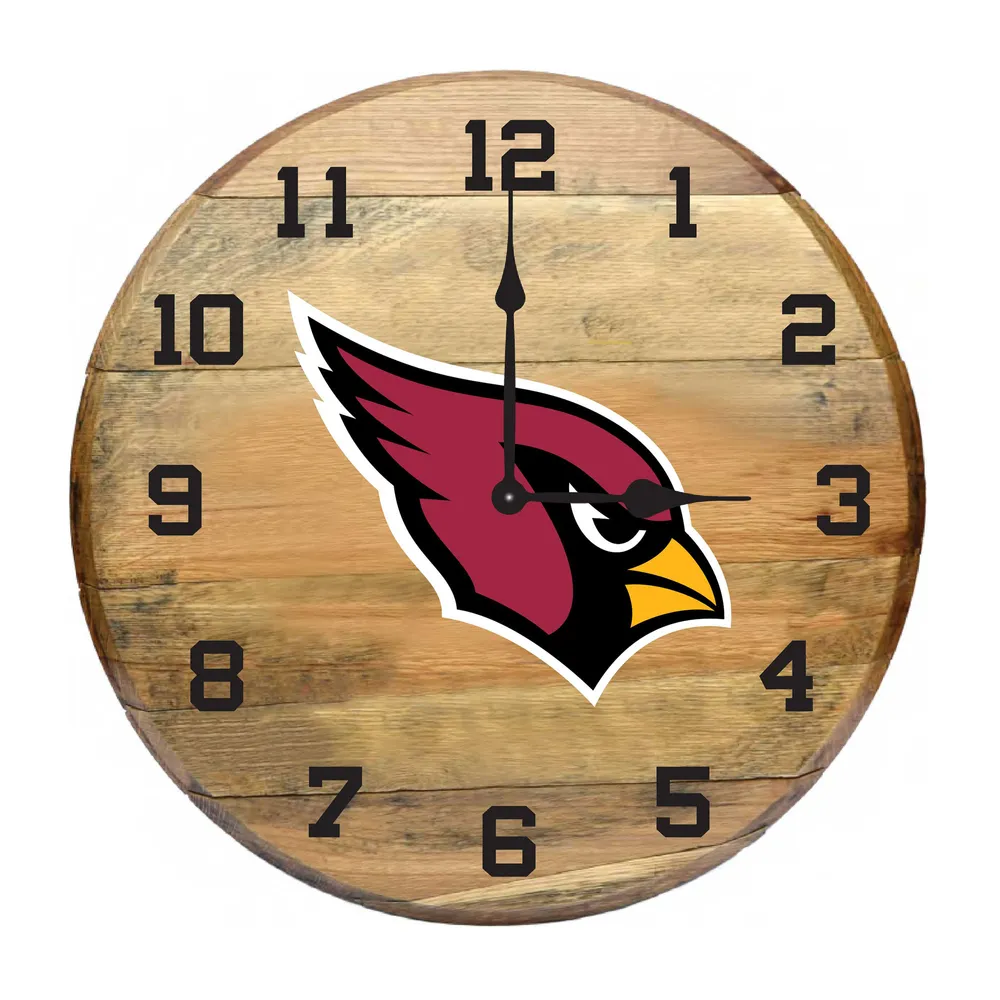 Lids Arizona Cardinals Imperial Oak Barrel Clock