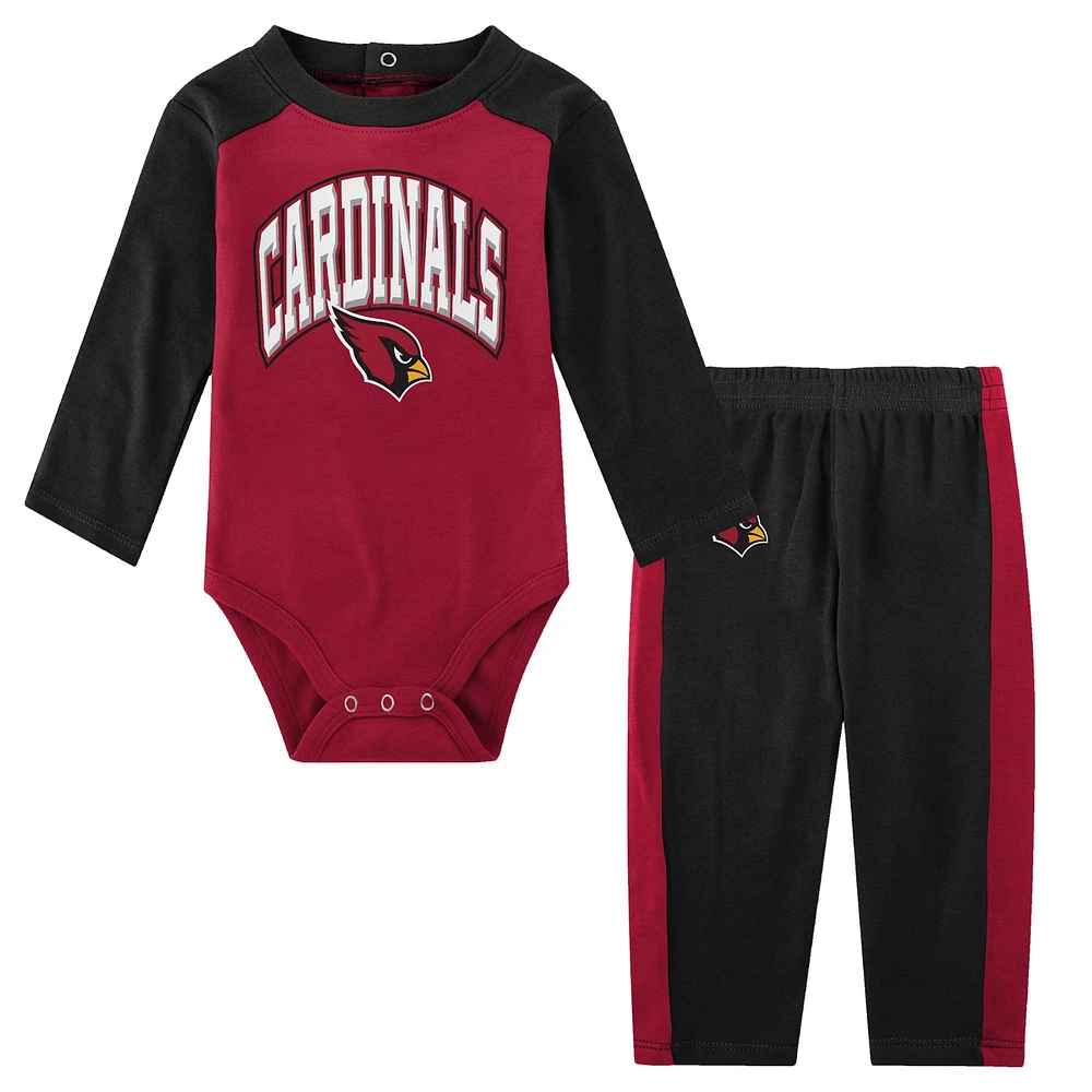 Ensemble body et pantalon à manches longues pour bébé noir Arizona Cardinals Rookie of the Year