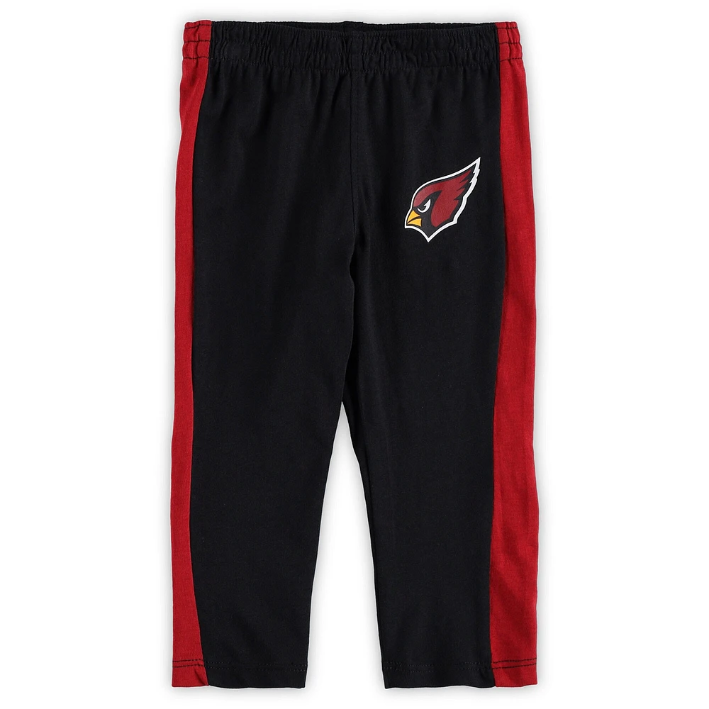 Infant Cardinal/Black Arizona Cardinals Little Kicker Long Sleeve Bodysuit & Pants Set