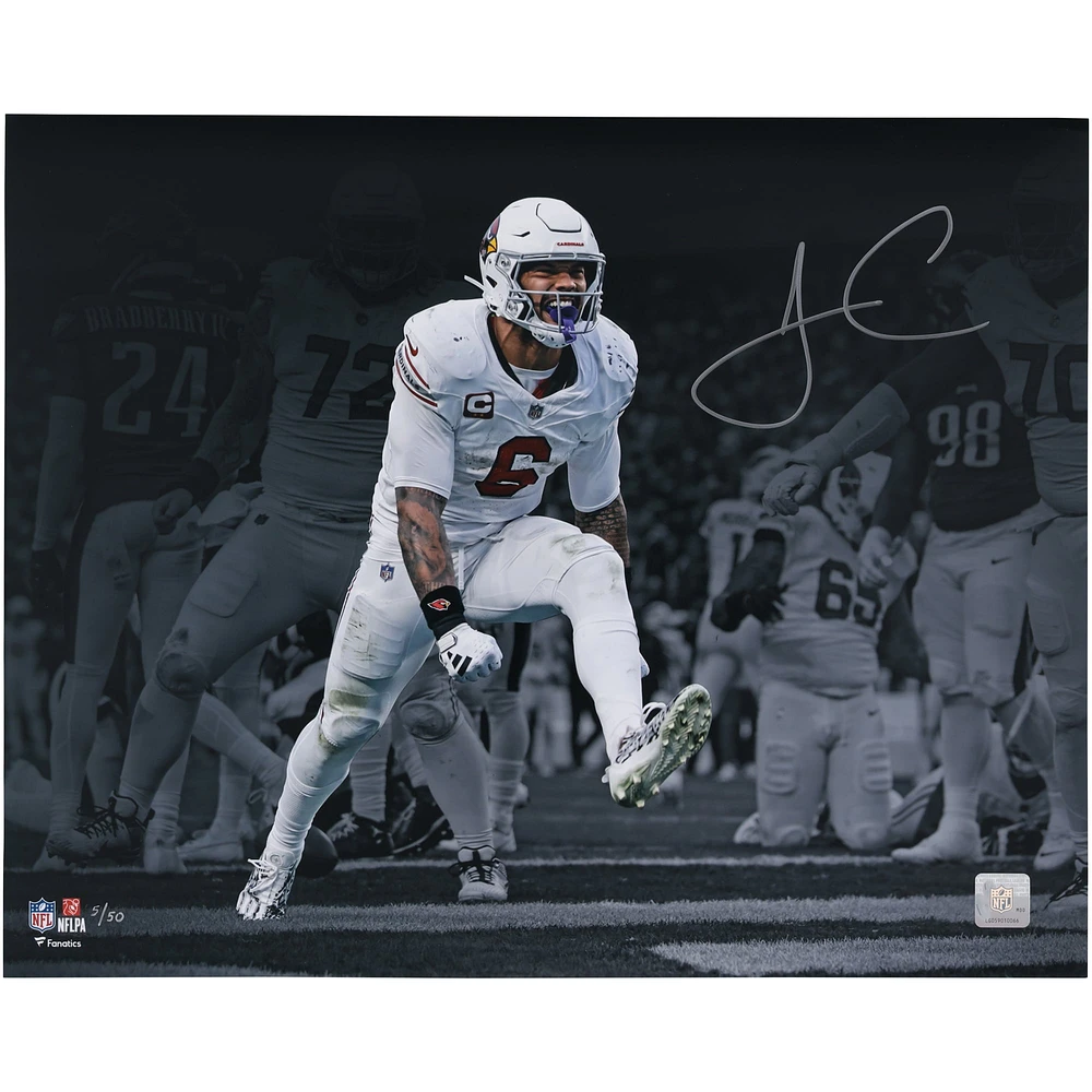 James Conner Arizona Cardinals Autographed 16" x 20" Touchdown Celebration Spotlight Photograph - Limited Edition of 50