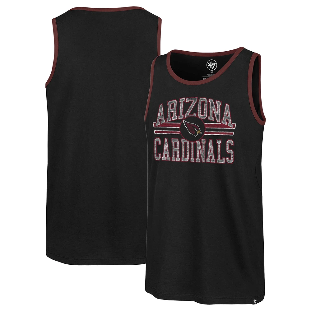 Men's '47  Black Arizona Cardinals Winger Franklin Tank Top