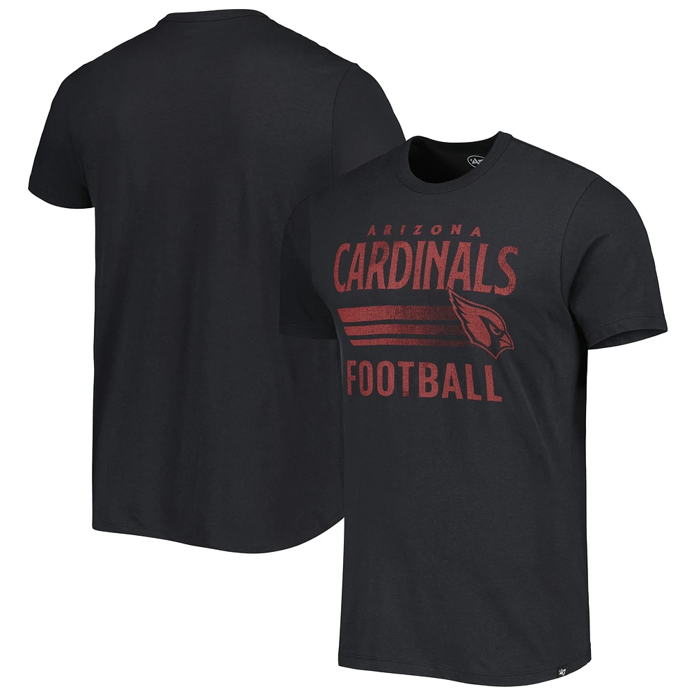 T-shirt '47 noir Arizona Cardinals Wordmark Rider Franklin pour homme