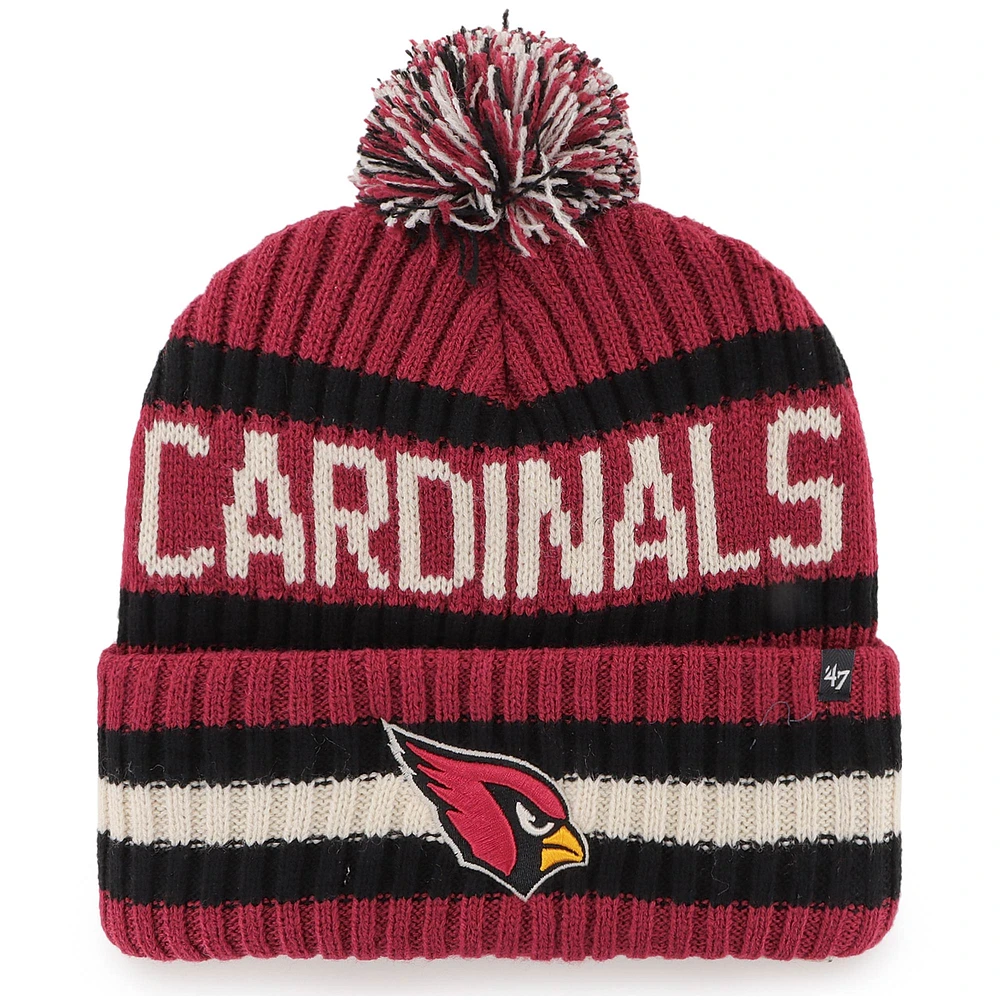 Men's '47 Cardinal Arizona Cardinals Bering Cuffed Knit Hat with Pom