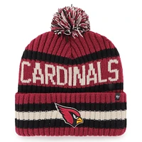 Men's '47  Cardinal Arizona Cardinals Bering Cuffed Knit Hat with Pom