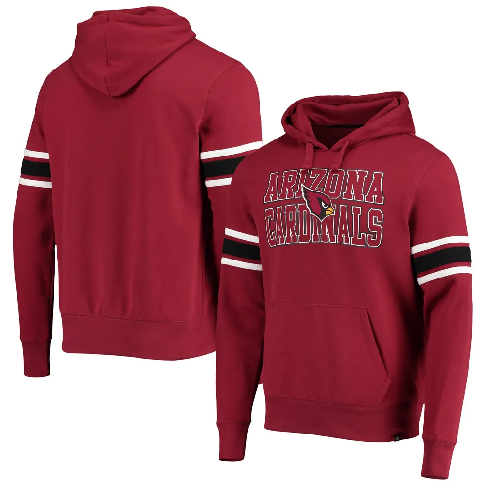 Arizona Cardinals '47 Gridiron Lace-Up Pullover Hoodie - Heather Gray