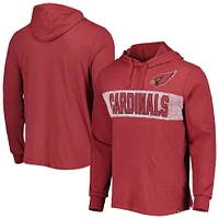 T-shirt à capuche manches longues pour homme '47 Cardinal Arizona Cardinals Field Franklin