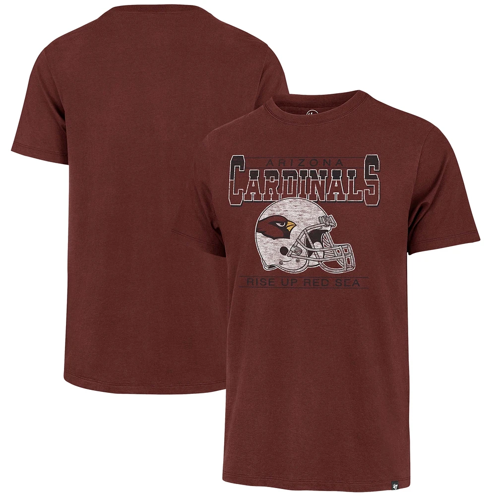 Men's '47 Cardinal Arizona Cardinals Gridiron Classics Time Lock Franklin T-Shirt