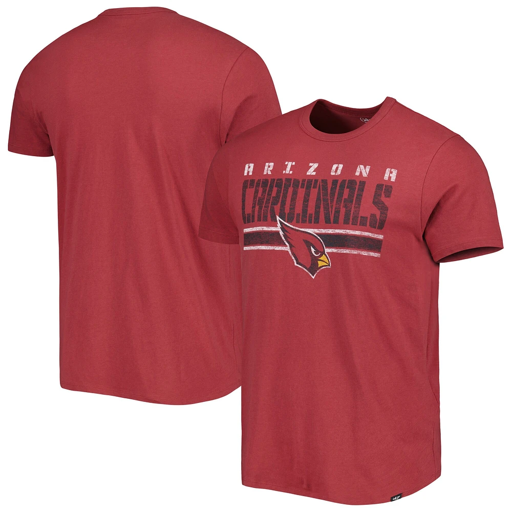 T-shirt à rayures pour homme '47 Cardinal Arizona Cardinals Team