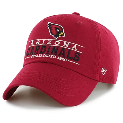 Casquette réglable '47 Cardinal Arizona Cardinals Vernon Clean Up pour hommes