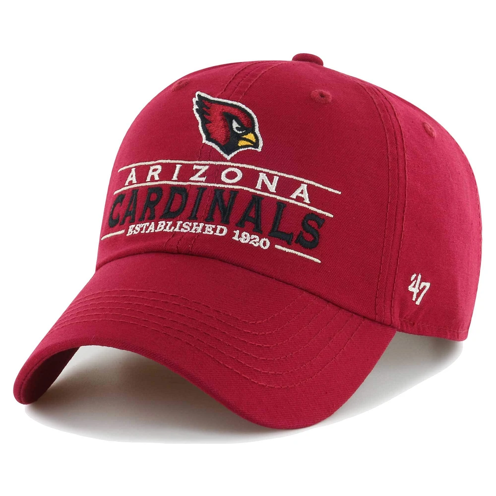 Casquette réglable '47 Cardinal Arizona Cardinals Vernon Clean Up pour homme