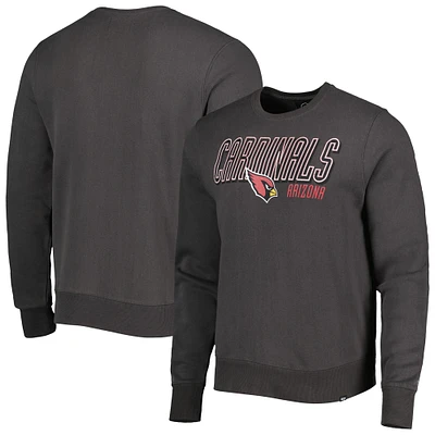 Men's '47 Charcoal Arizona Cardinals Locked Headline Pullover Sweatshirt