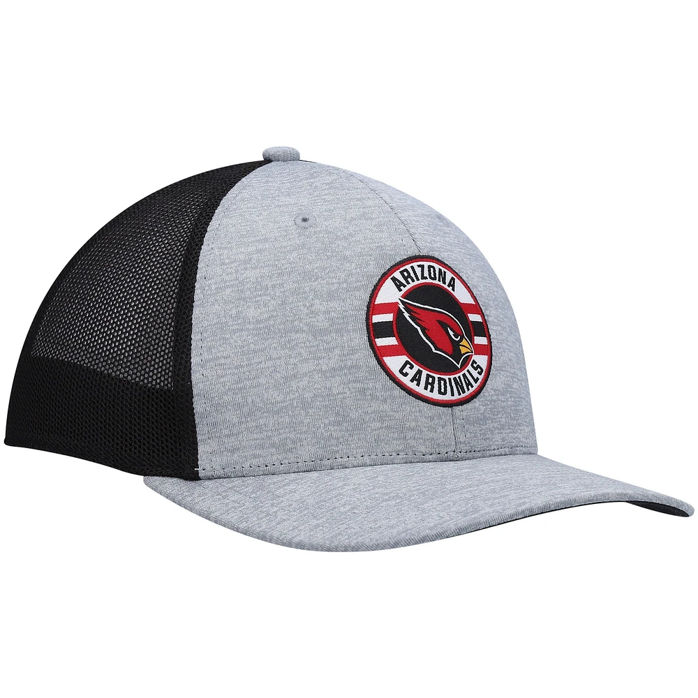 Casquette '47 Heathered Grey/Black Arizona Cardinals Motivator Flex pour homme