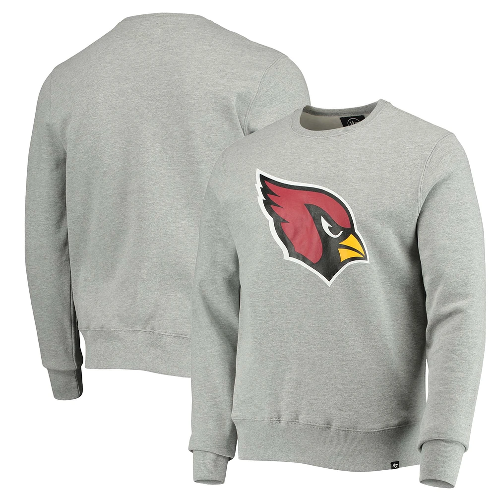 Sweat-shirt '47 Heathered Grey Arizona Cardinals Imprint Headline Logo pour homme