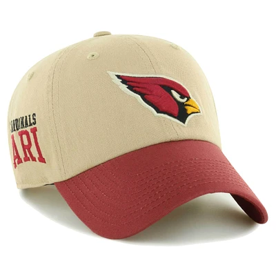 Men's '47 Khaki/Cardinal Arizona Cardinals Ashford Clean Up Adjustable Hat