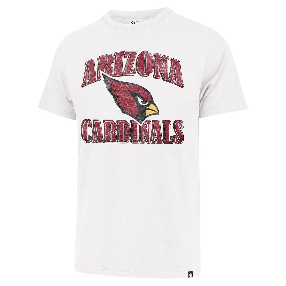 Men's '47 White Arizona Cardinals Overrun Franklin T-Shirt