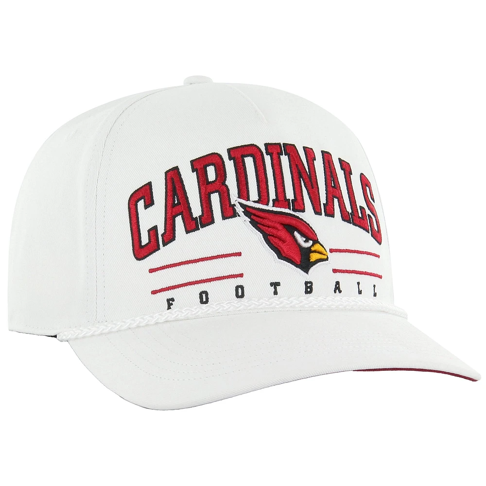 Men's '47 White Arizona Cardinals Roscoe Hitch Rope Adjustable Hat