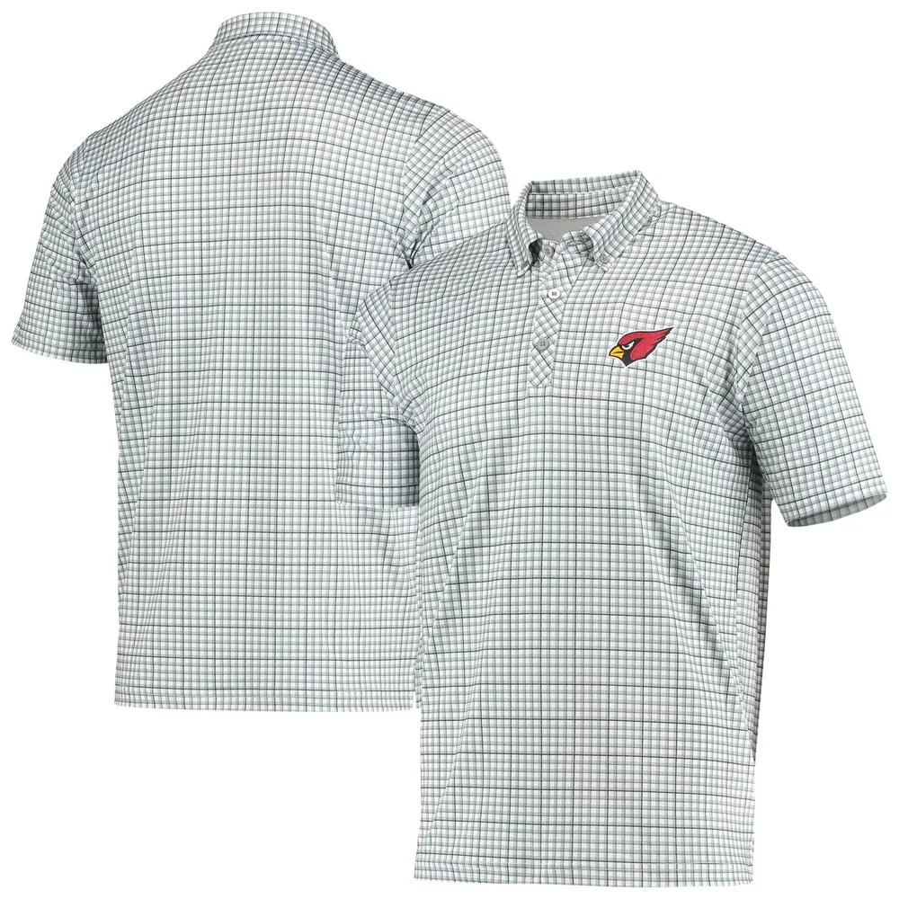 Antigua Men's Gray, Black Baltimore Ravens Deliver Button-Down Polo Shirt