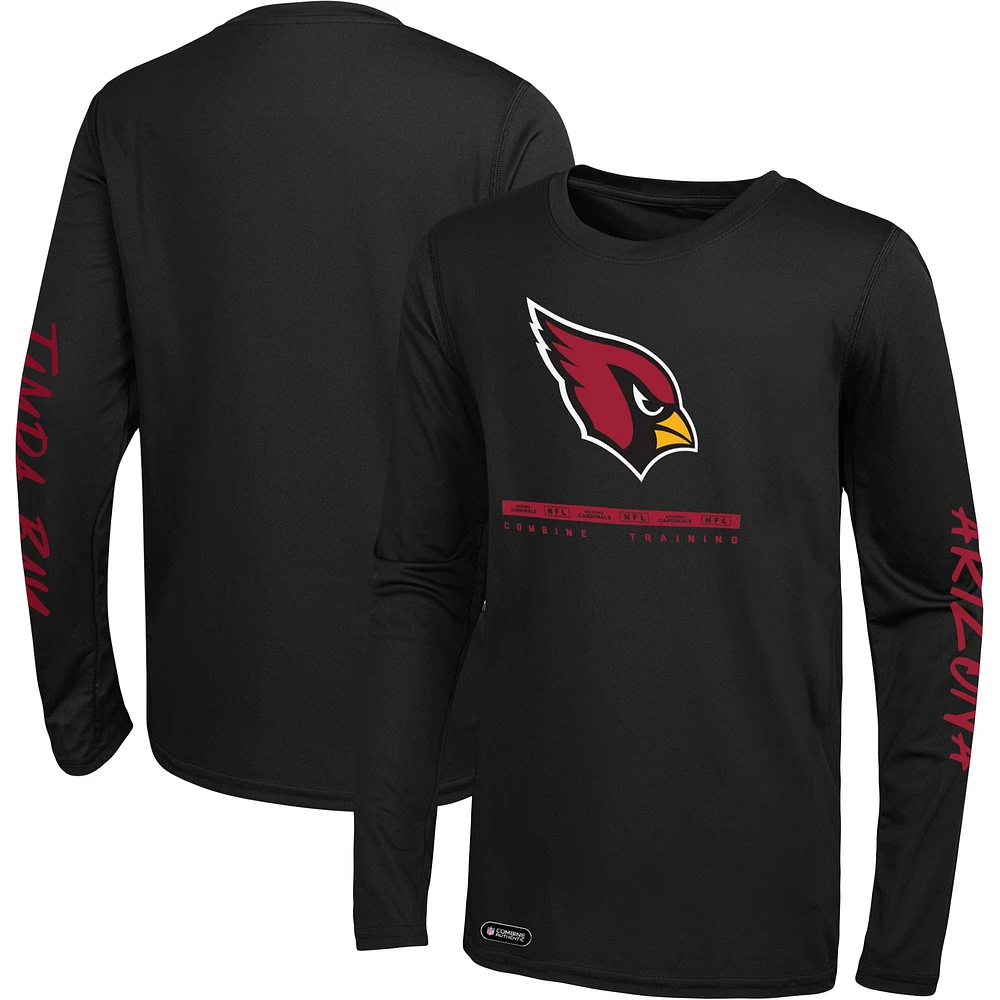 Men's Black Arizona Cardinals Agility Long Sleeve T-Shirt