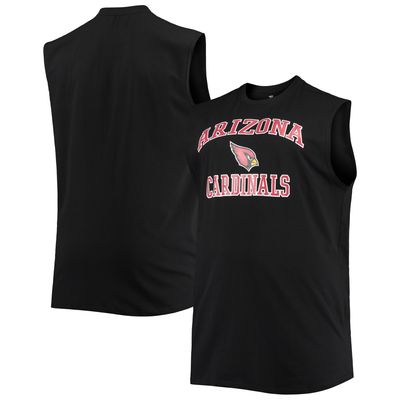 Men's Black Arizona Cardinals Big & Tall Muscle Tank Top