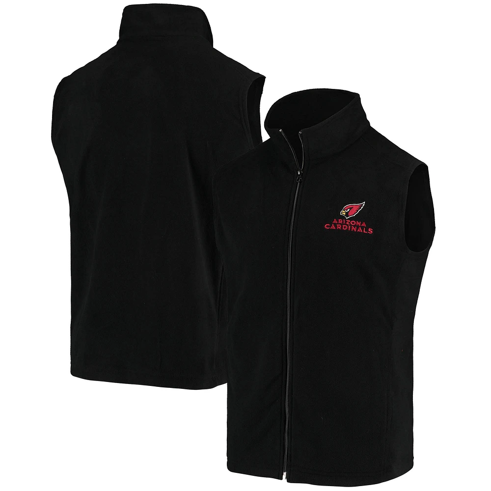 Débardeur entièrement zippé en polaire Houston Cardinals de l'Arizona noir pour homme