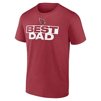 Men's Cardinal Arizona Cardinals Best Dad T-Shirt