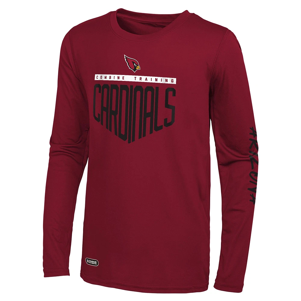 Men's Cardinal Arizona Cardinals Impact Long Sleeve T-Shirt