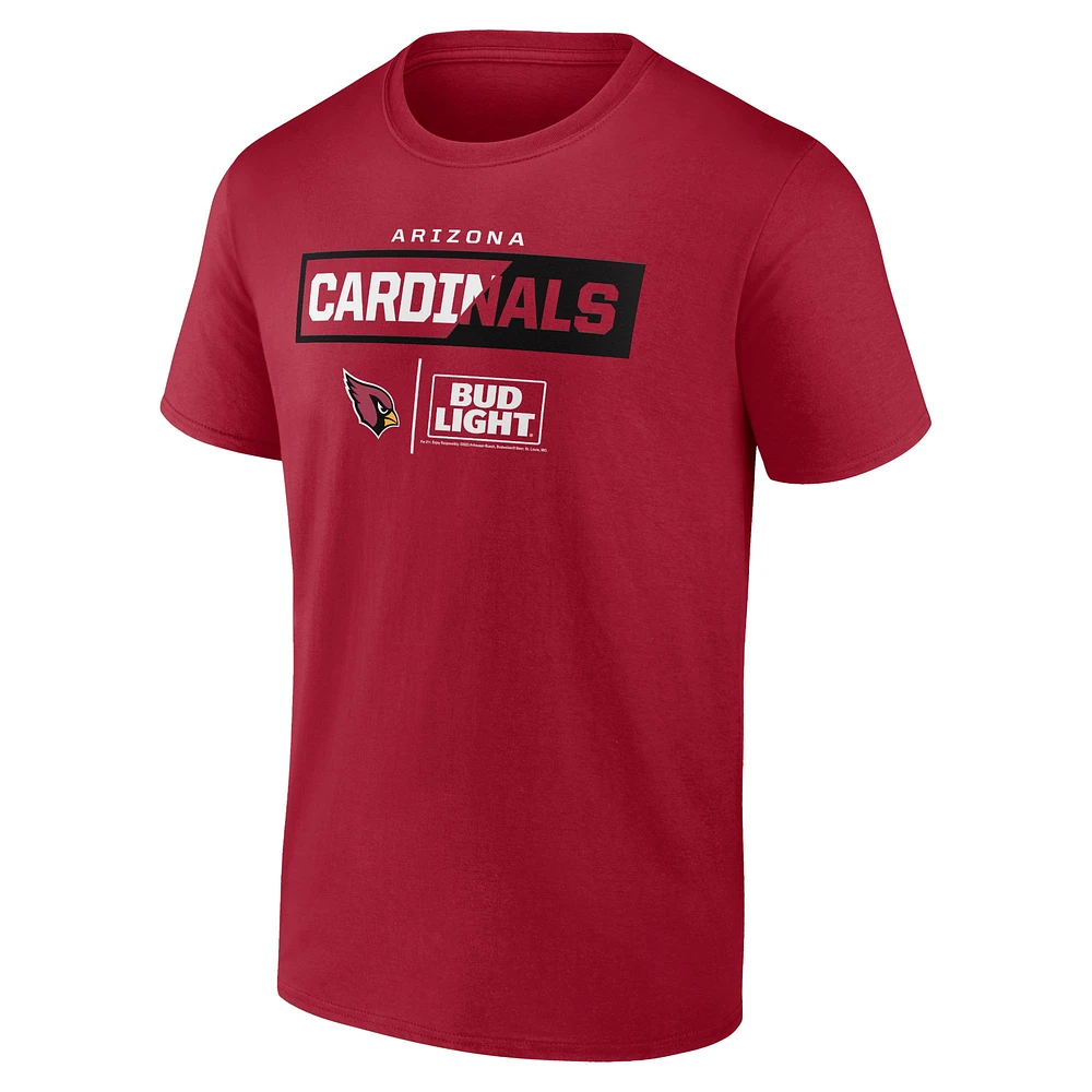 Men's Cardinal Arizona Cardinals NFL x Bud Light T-Shirt