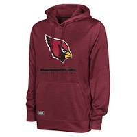 Men's Cardinal Arizona Cardinals Speed Drill Streak Pullover Hoodie