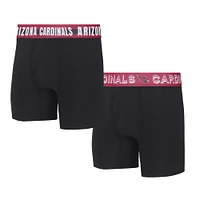 Men's Concepts Sport Arizona Cardinals Gauge Knit Boxer Brief Two-Pack