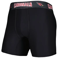 Men's Concepts Sport Black/Cardinal Arizona Cardinals 2-Pack Boxer Briefs Set