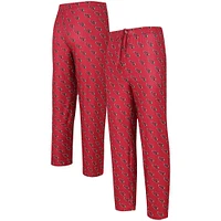 Pantalon en tricot imprimé intégral Concepts Sport Cardinal Arizona Cardinals Gauge pour hommes