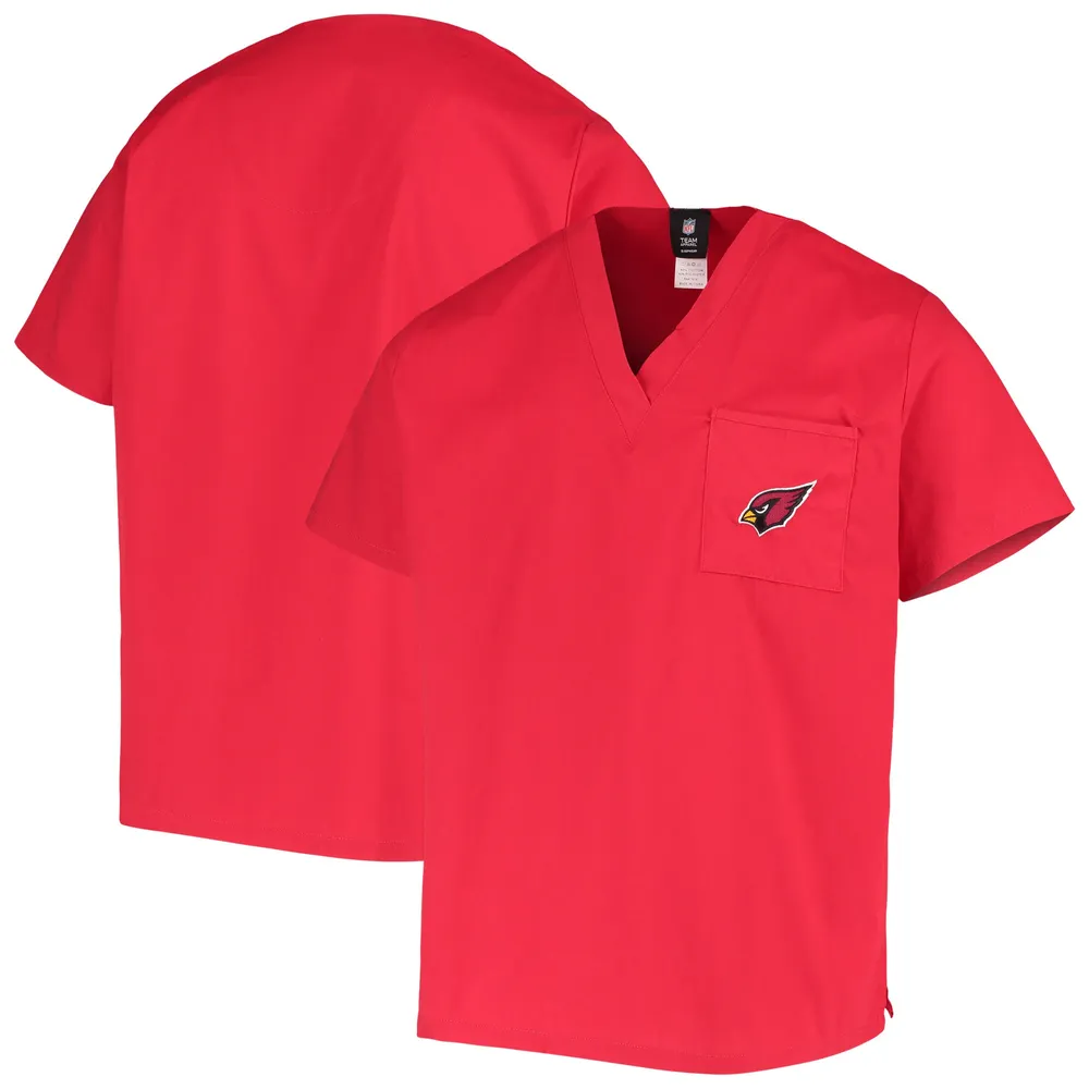 Lids Arizona Cardinals Concepts Sport V-Neck Scrub Top - Cardinal