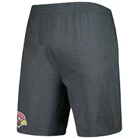 Men's Concepts Sport Charcoal/White Arizona Cardinals Downfield T-Shirt & Shorts Sleep Set