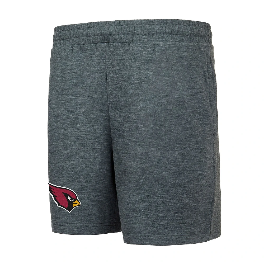 Short en polaire tri-mélange Powerplay Concepts Sport Charcoal Arizona Cardinals pour hommes