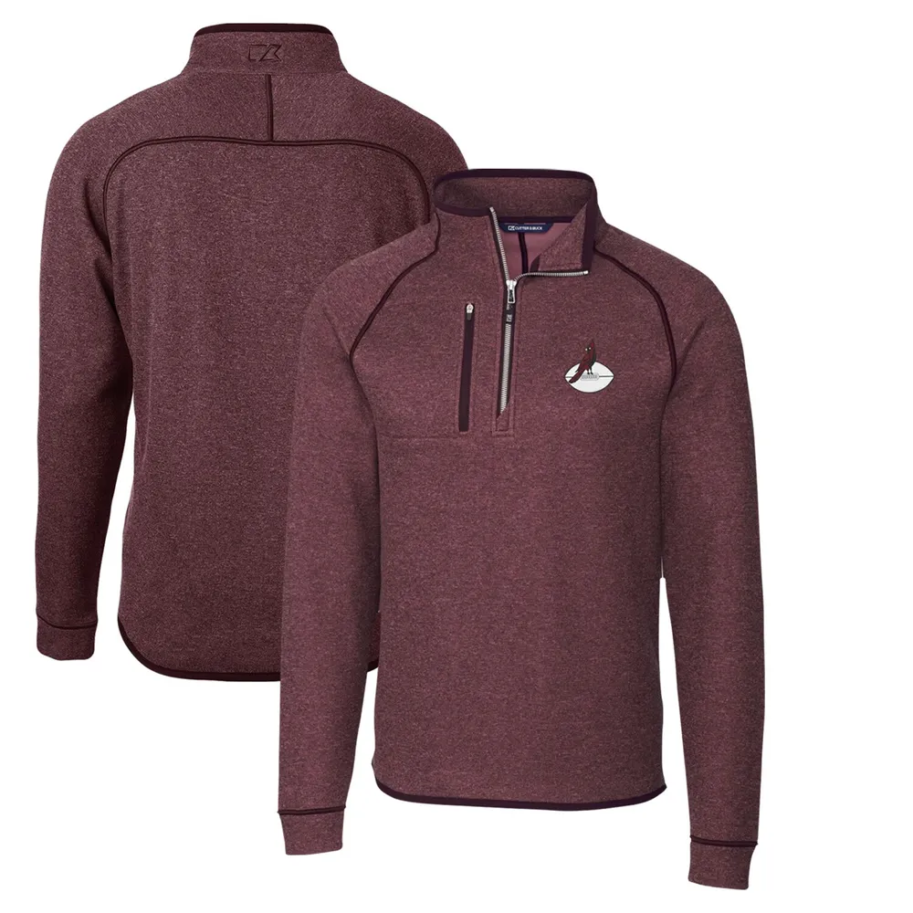 Lids Arizona Cardinals Cutter & Buck Throwback Logo Mainsail Sweater-Knit  Half-Zip Pullover Jacket