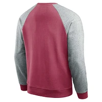 Men's Darius Rucker Collection by Fanatics Cardinal/Heather Gray Arizona Cardinals Colorblock Pullover Sweatshirt