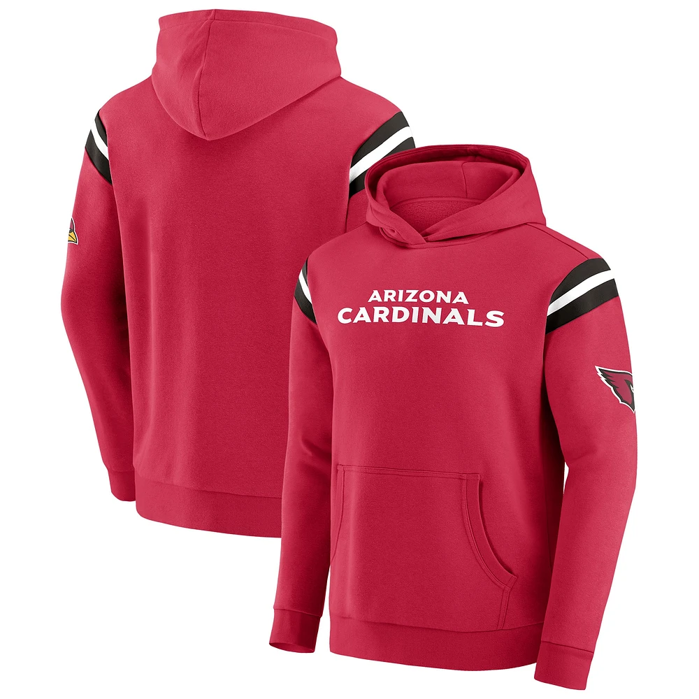 Men's Darius Rucker Collection by Fanatics Cardinal Arizona Cardinals Football Washed Pullover Hoodie