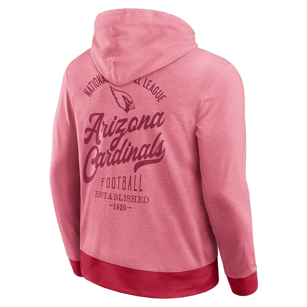 Sweat à capuche en tricot ton sur pour homme de la collection Darius Rucker Fanatics Cardinal Arizona Cardinals