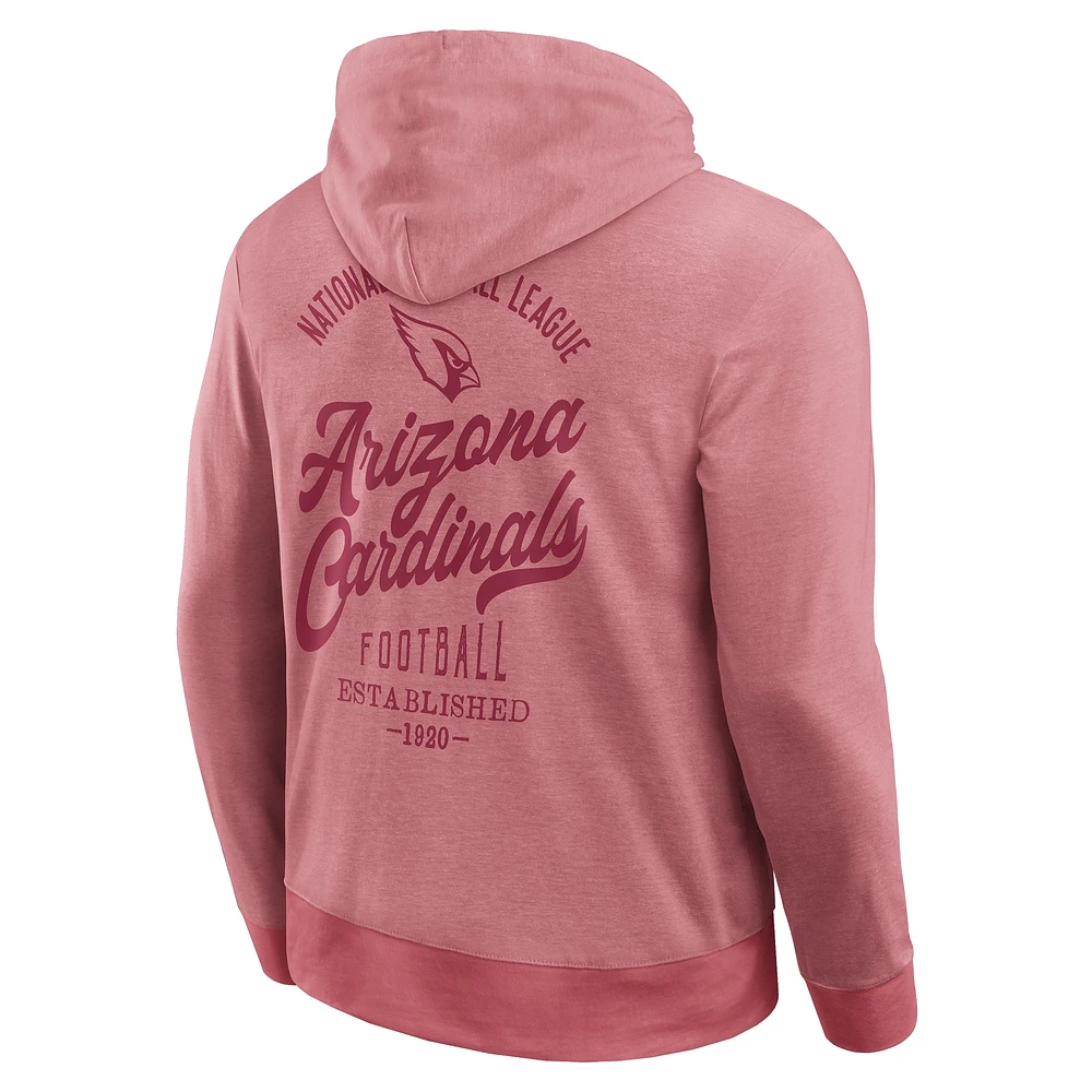 Men's Darius Rucker Collection by Fanatics Cardinal Arizona Cardinals Tonal Knit Pullover Hoodie