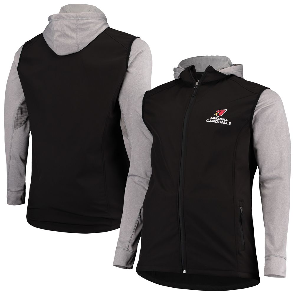 Men's Dunbrooke Black/Gray Arizona Cardinals Big & Tall Alpha Full-Zip Hoodie Jacket