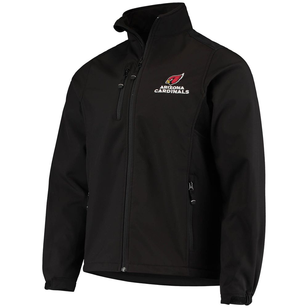 Men's Dunbrooke Black Arizona Cardinals Circle Softshell Fleece Full-Zip Jacket