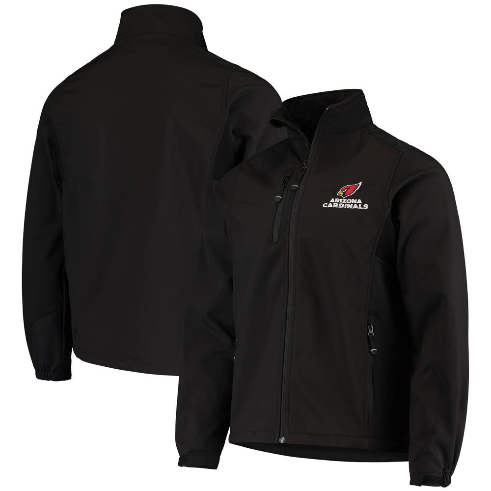 Men's Dunbrooke Black Arizona Cardinals Circle Softshell Fleece Full-Zip Jacket